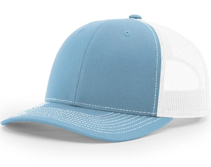 Boné LOX CAPS AZUL BEBÊ / BRANCO, modelo 100